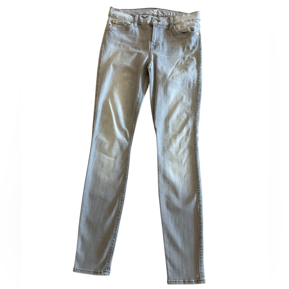 Women’s 7 For All Mankind Light Gray Skinny Jeans